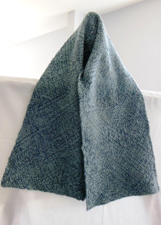 Squares of Blue Scarf